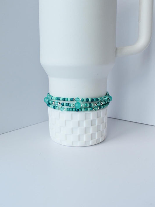 Turquoise Ocean Breeze Bracelet Stack - 3 Piece Set