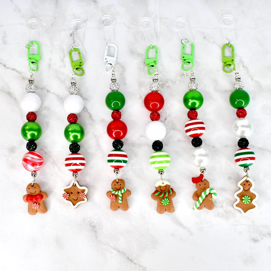 Gingerbread Cookie Straw Charm Collection - Individual Tumbler Straw Charms