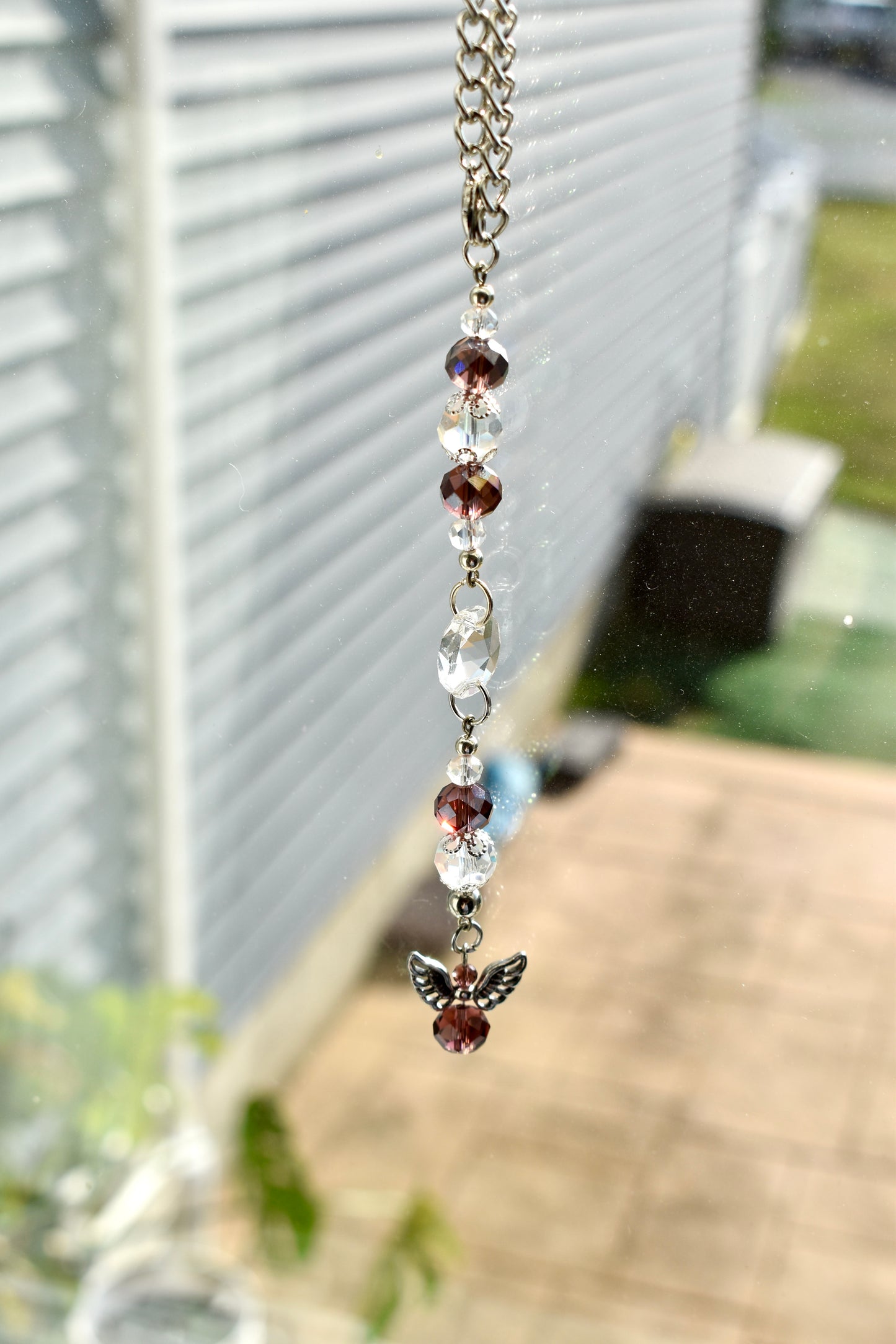 Guardian Angel Suncatcher Rearview Mirror Accessory