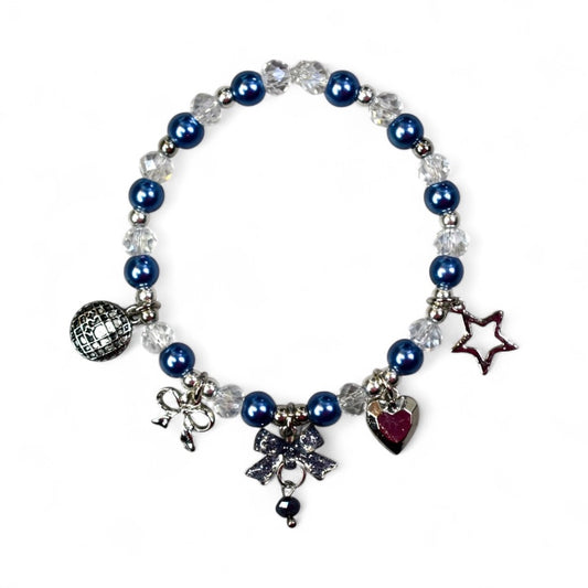 Starry Disco Charm Necklace for Labubu Dolls