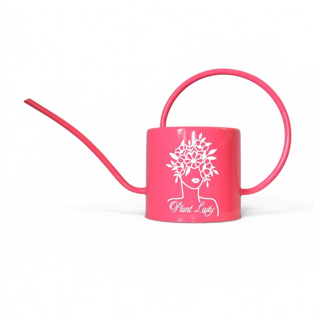 Plant Lady Watering Can — Metal Watering Can with Wood Handle