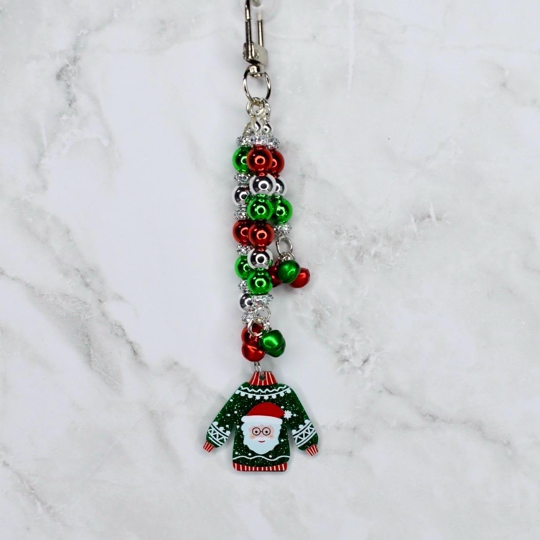 Ugly Christmas Sweater Tumbler Handle Charm