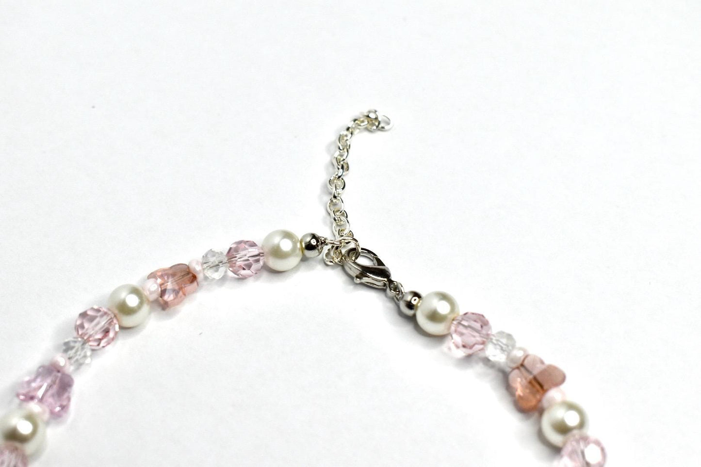 Glinda Crystal Heart and Butterfly Necklace