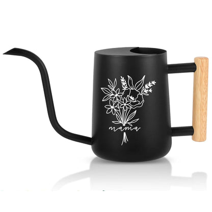 Personalized Floral Bouquet Watering Can with Custom Name or Word