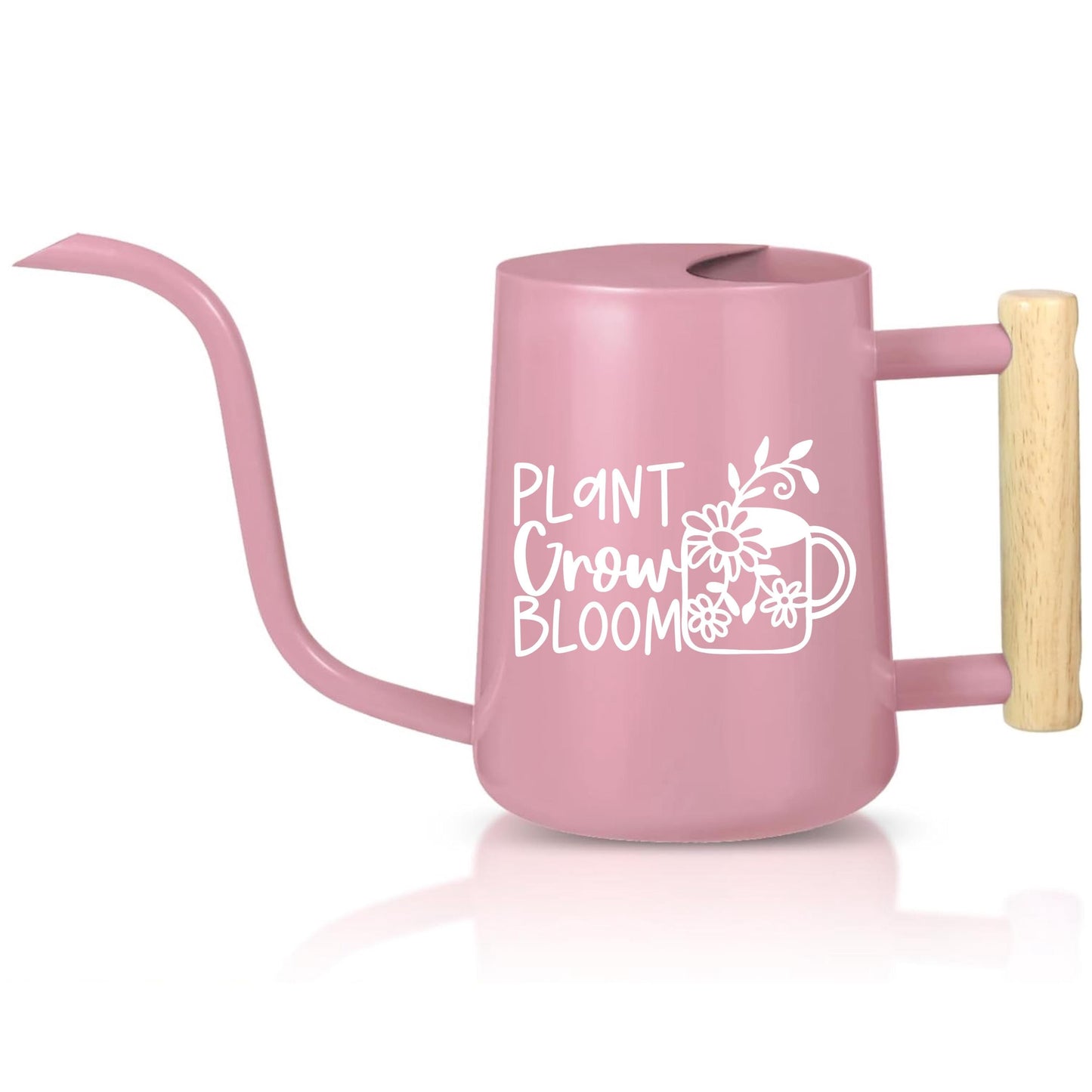 Watering Can with Plant Grow Bloom Design