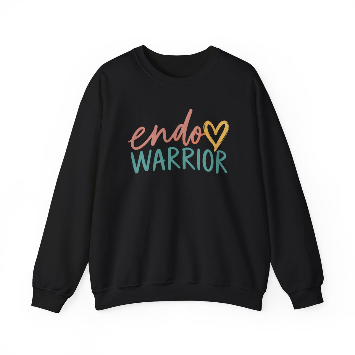 Endo Warrior Sweatshirt | Endometriosis Awareness, Heart Script Design