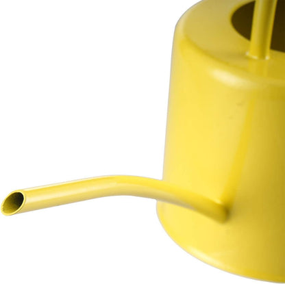 Personalized Yellow Watering Can with Custom Name and Floral Letter Accents