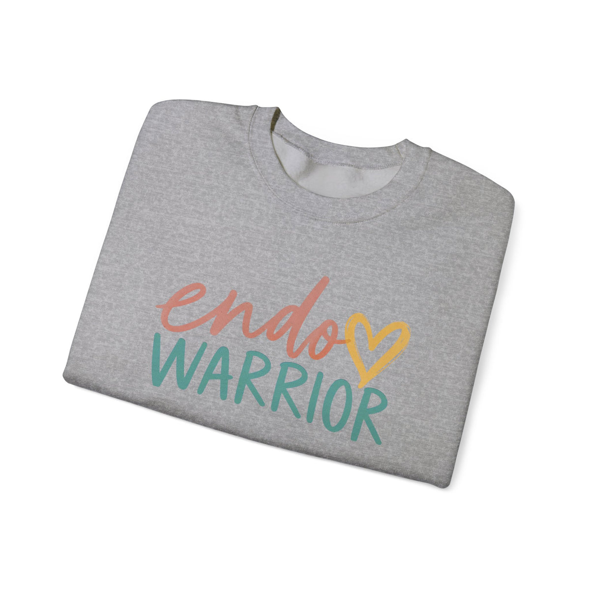 Endo Warrior Sweatshirt | Endometriosis Awareness, Heart Script Design