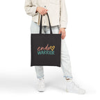 Endo Warrior Tote Bag | Endometriosis Awareness Cotton Canvas Tote