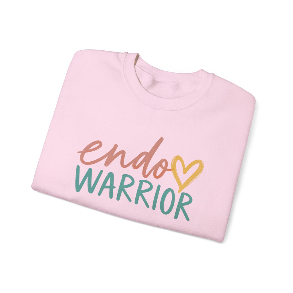 Endo Warrior Sweatshirt | Endometriosis Awareness, Heart Script Design