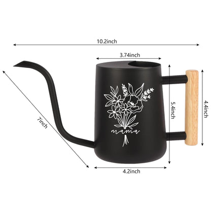 Personalized Floral Bouquet Watering Can with Custom Name or Word