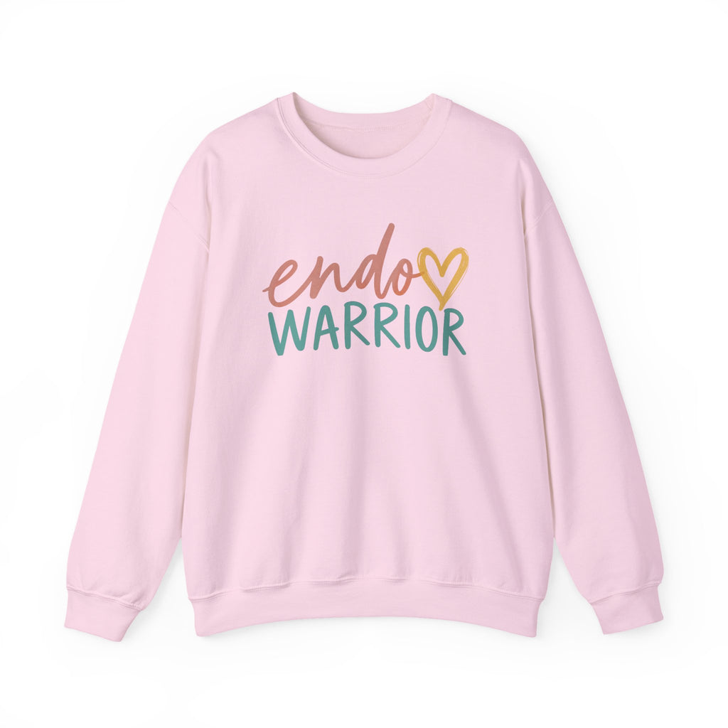 Endo Warrior Sweatshirt | Endometriosis Awareness, Heart Script Design