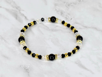 Happy New Year Black Honey Bracelet Stack - 5 Piece Set