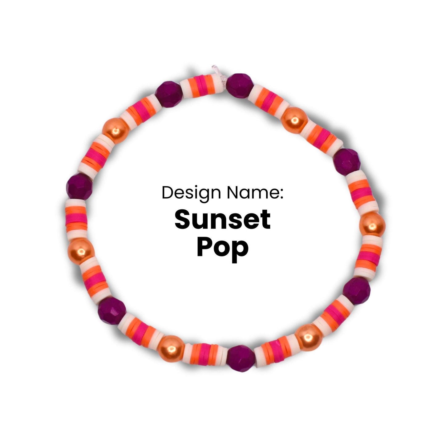 Orange and Purple Sunset Bracelet Collection