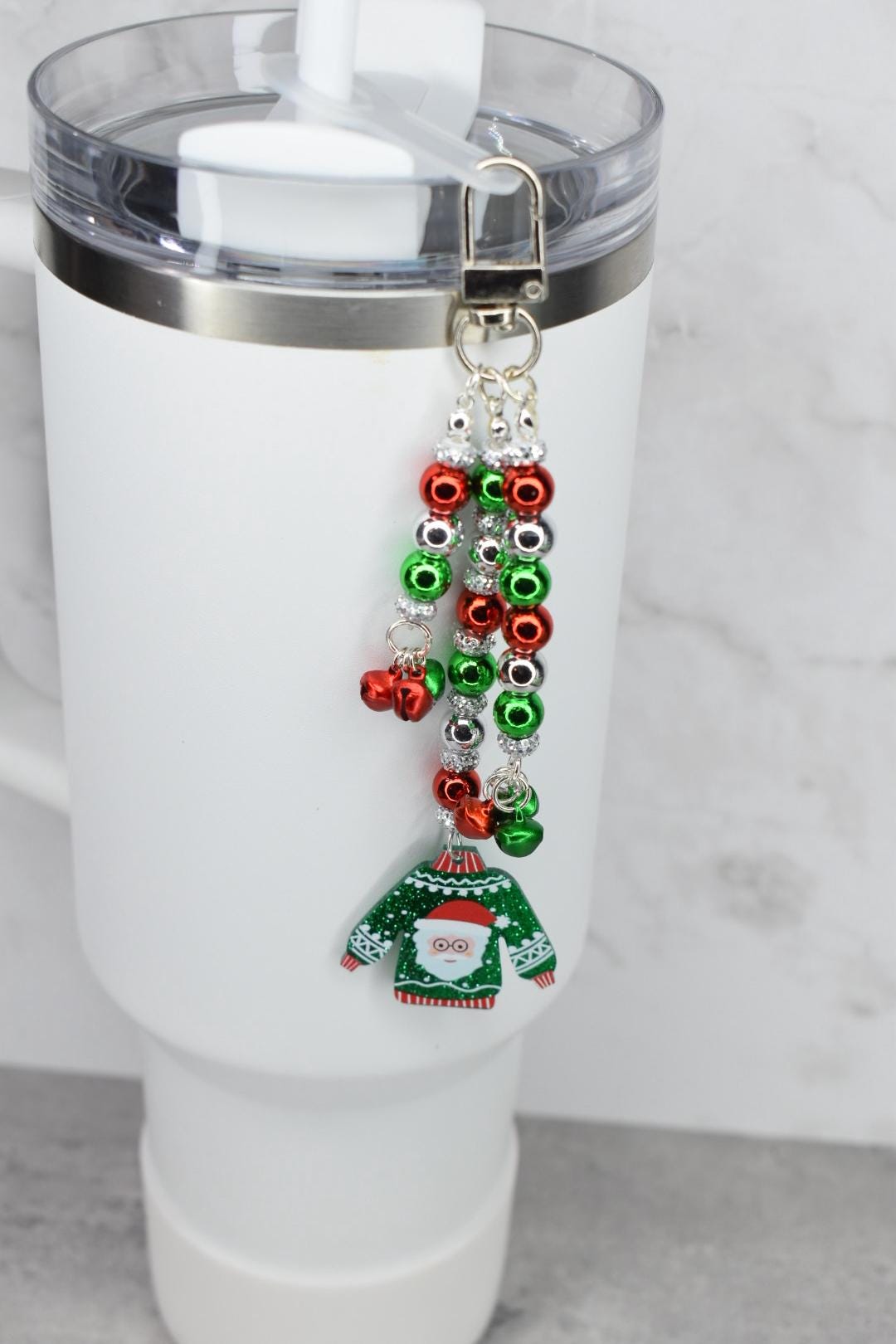 Ugly Christmas Sweater Tumbler Handle Charm