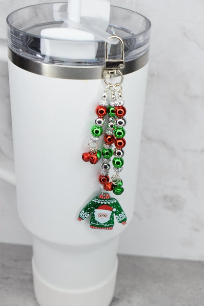 Ugly Christmas Sweater Tumbler Handle Charm