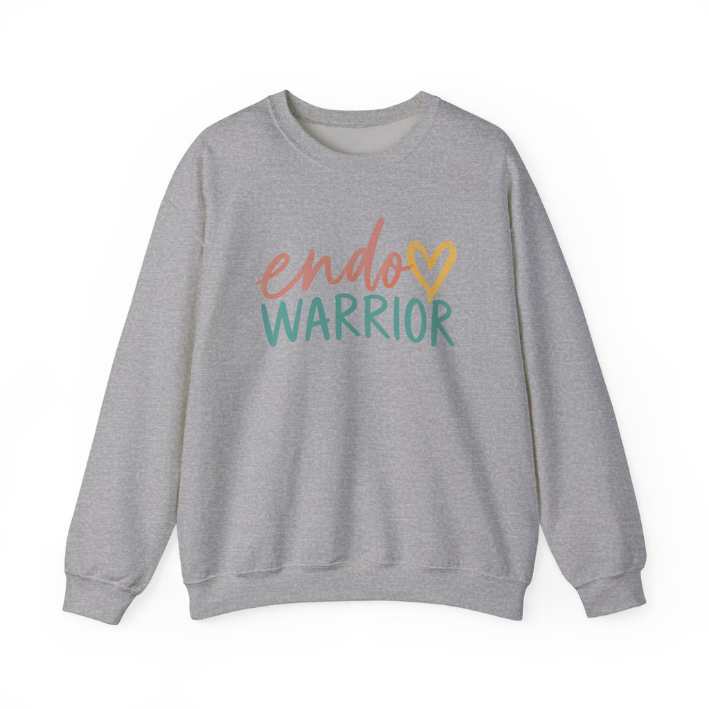 Endo Warrior Sweatshirt | Endometriosis Awareness, Heart Script Design