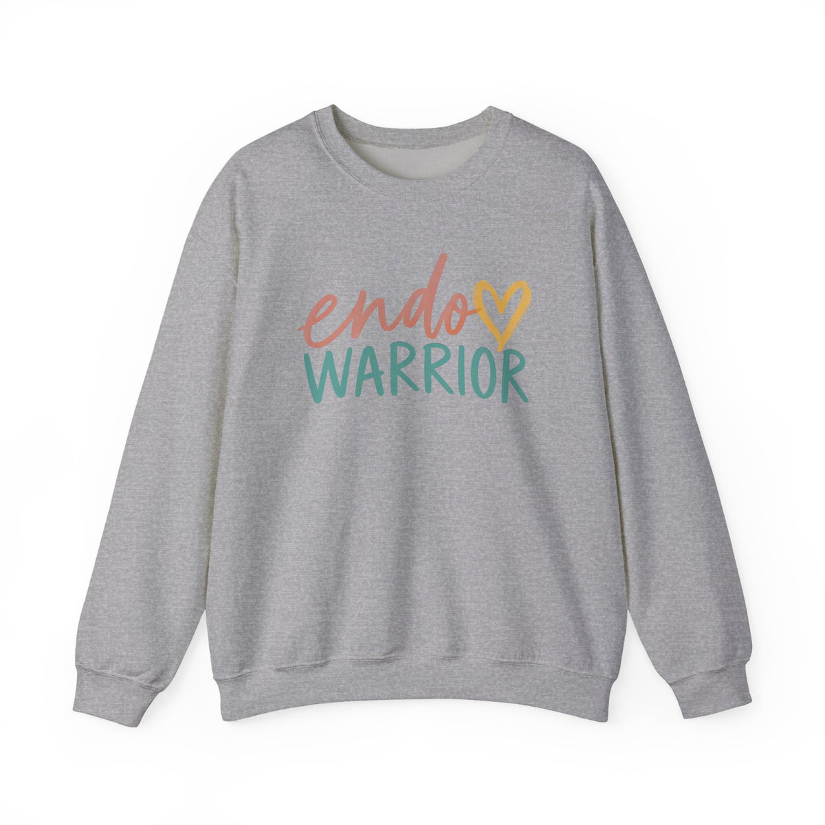 Endo Warrior Sweatshirt | Endometriosis Awareness, Heart Script Design