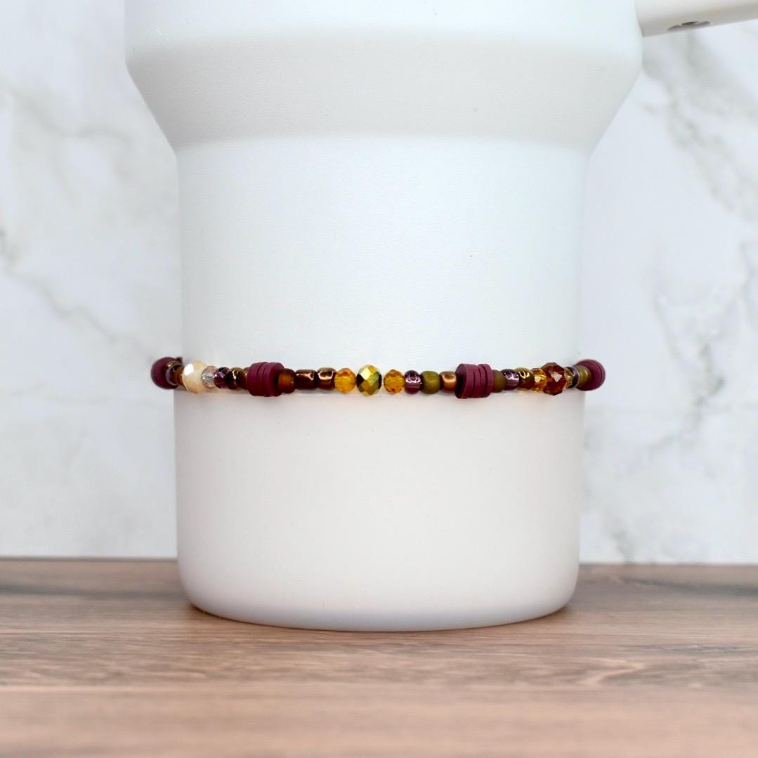 Polished Rose Gold Bracelet Stack - 5 Piece Set