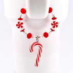 Candy Cane Tumbler Handle Charm