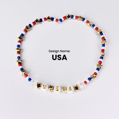 Red, White & Blue Patriotic Bracelet Collection - Mix & Match