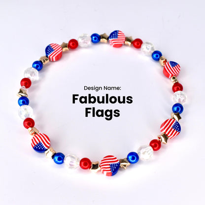 Red, White & Blue Patriotic Bracelet Collection - Mix & Match