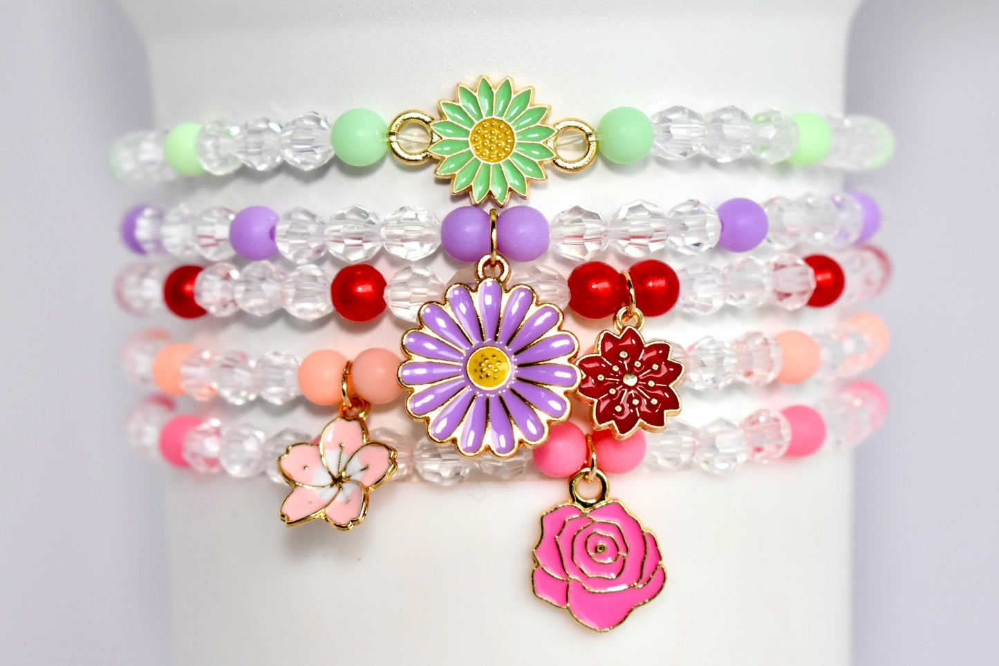 Flower Garden Charm Bracelet Collection