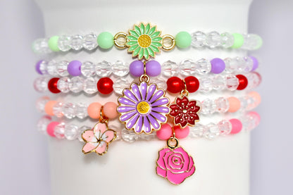 Flower Garden Charm Bracelet Collection