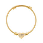 Endo Warrior Engraved Heart Cuff Bracelet