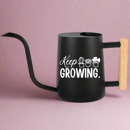 Watering Can with Keep Growing Design