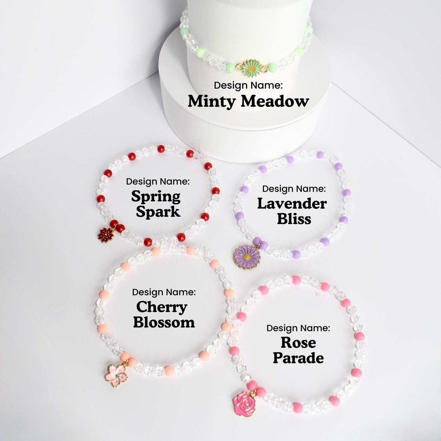 Flower Garden Charm Bracelet Collection