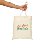 Endo Warrior Tote Bag | Endometriosis Awareness Cotton Canvas Tote
