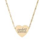 Engraved Endo Warrior Heart Necklace