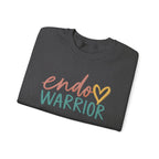 Endo Warrior Sweatshirt | Endometriosis Awareness, Heart Script Design