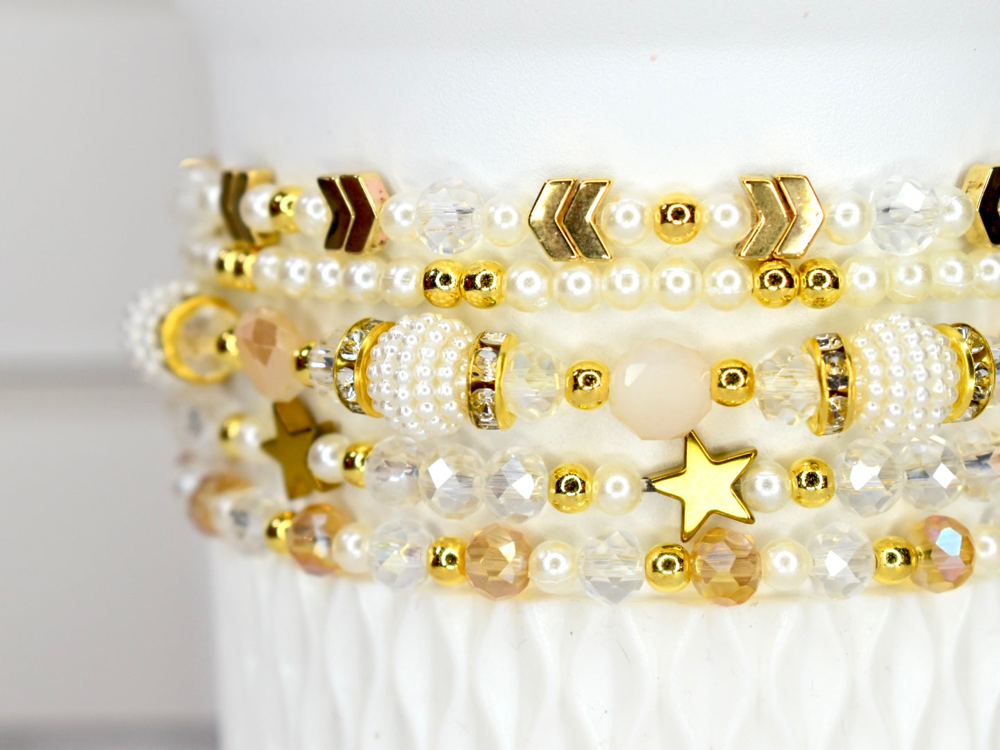 Starlight Shimmer Bracelet Collection - 5 Piece Set