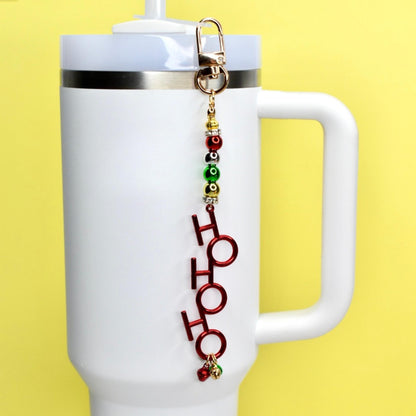 Christmas Straw Charm: Jingle Bell Tumbler Accessory
