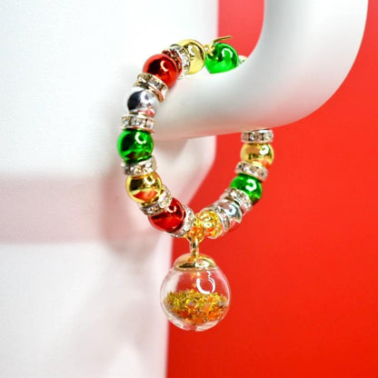 Christmas Ornament Tumbler Handle Charm Bracelet