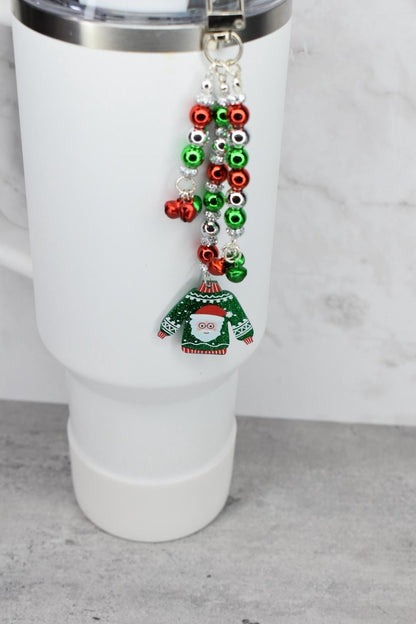 Ugly Christmas Sweater Tumbler Handle Charm