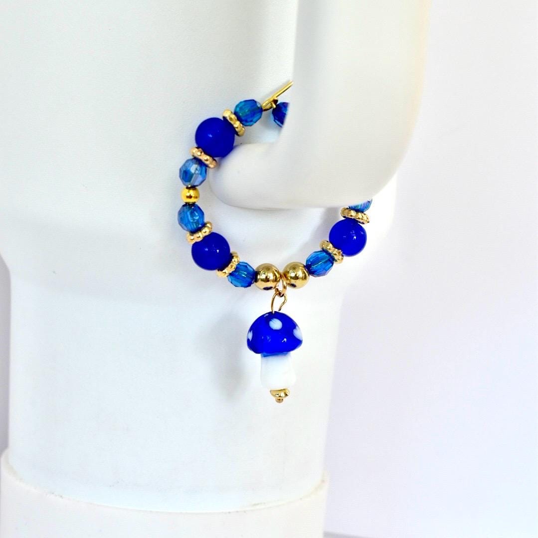 Mushroom Charm Tumbler Handle Bracelet