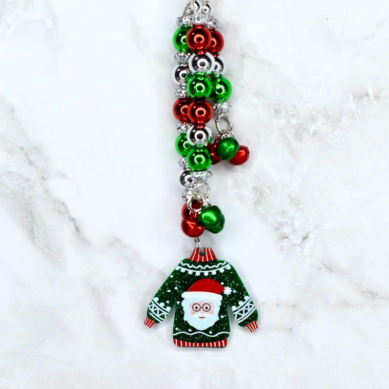 Ugly Christmas Sweater Tumbler Handle Charm