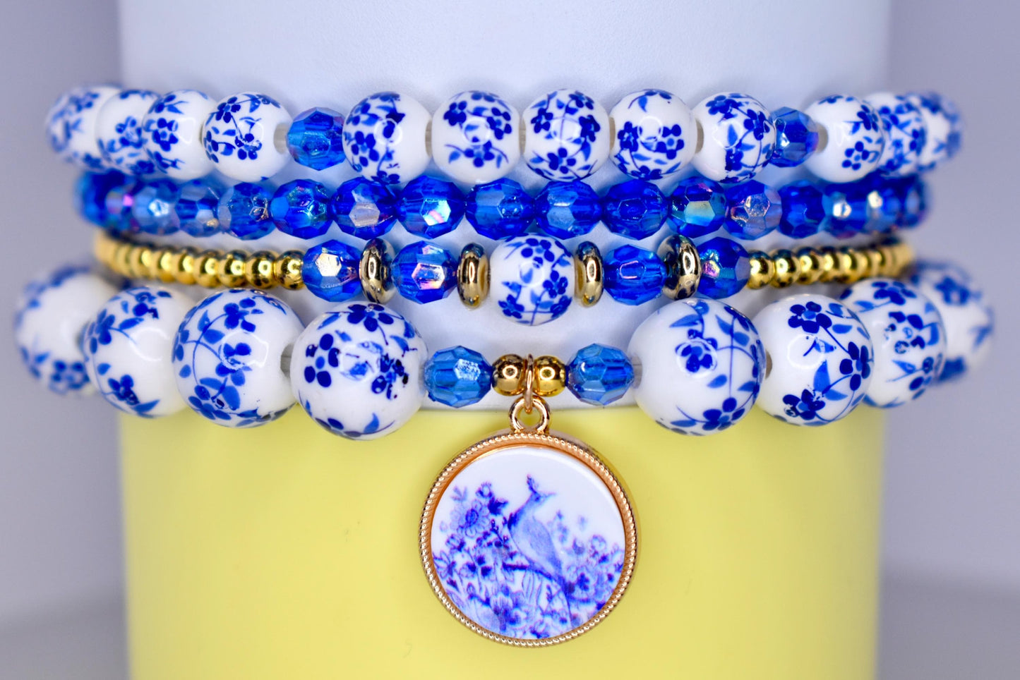 Blue and White Chinoiserie Collection - 4 Piece Set