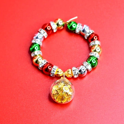 Christmas Ornament Tumbler Handle Charm Bracelet