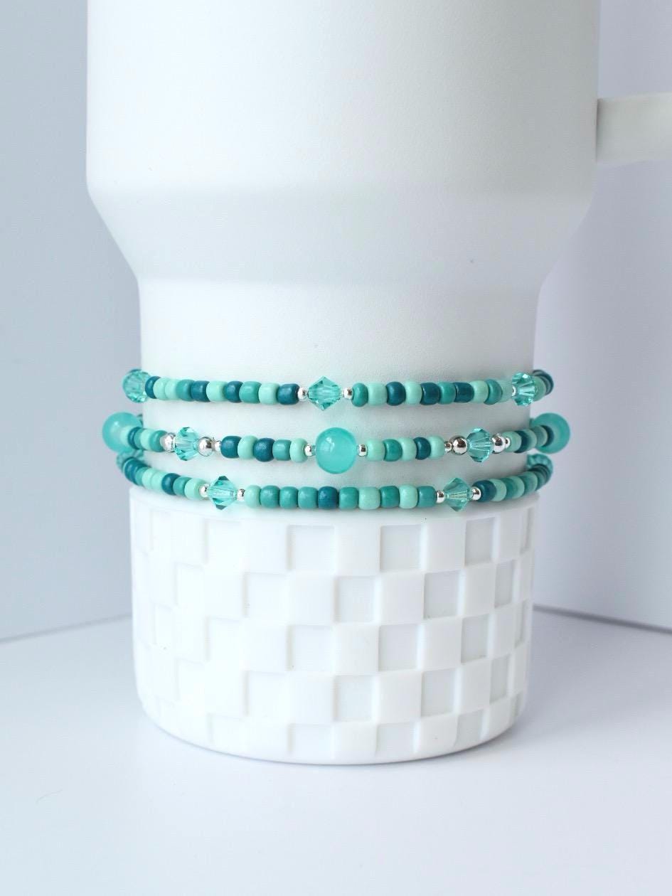 Turquoise Ocean Breeze Bracelet Stack - 3 Piece Set