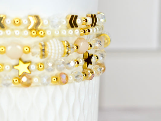 Starlight Shimmer Bracelet Collection - 5 Piece Set