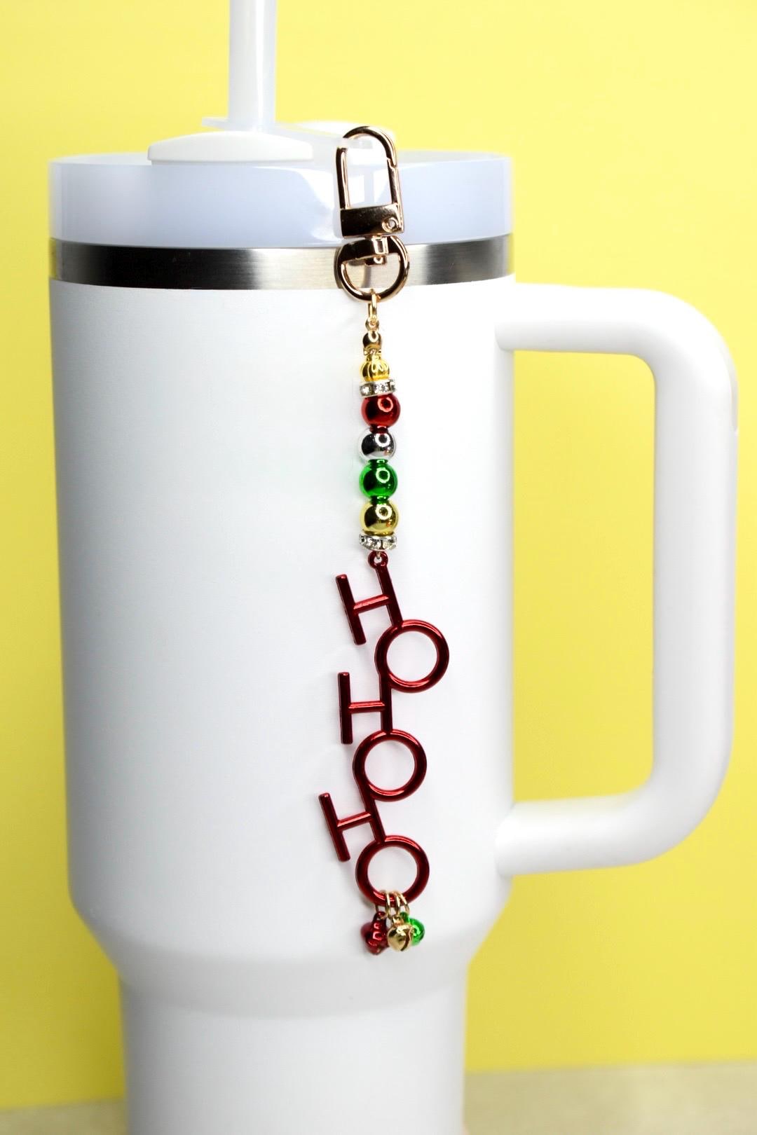 Christmas Straw Charm: Jingle Bell Tumbler Accessory