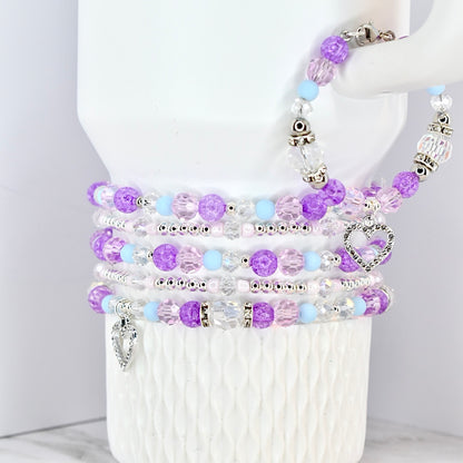 Powder Pink Heart Bracelet Collection