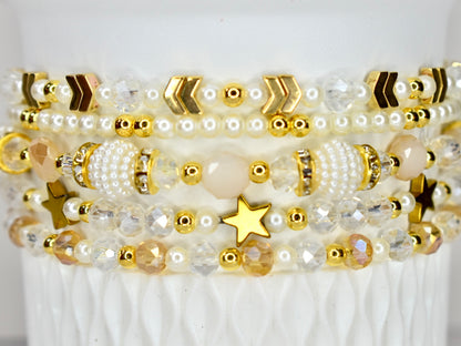 Starlight Shimmer Bracelet Collection - 5 Piece Set