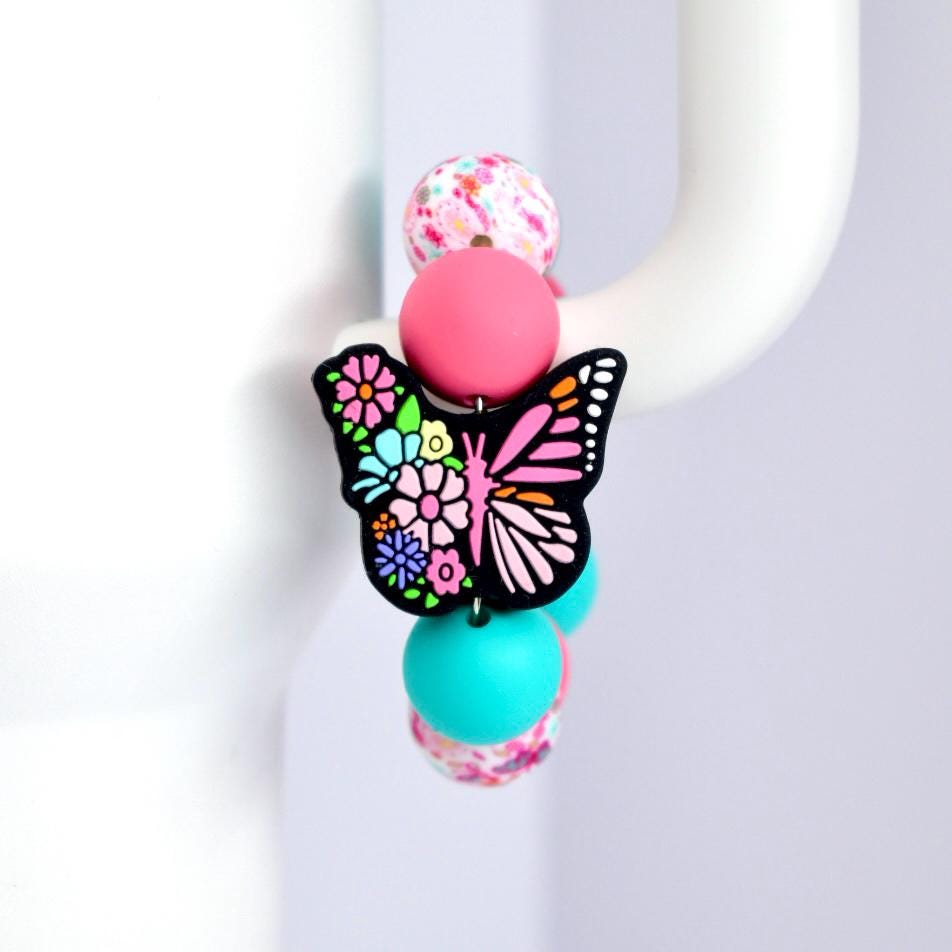 Butterfly Tumbler Handle Charm