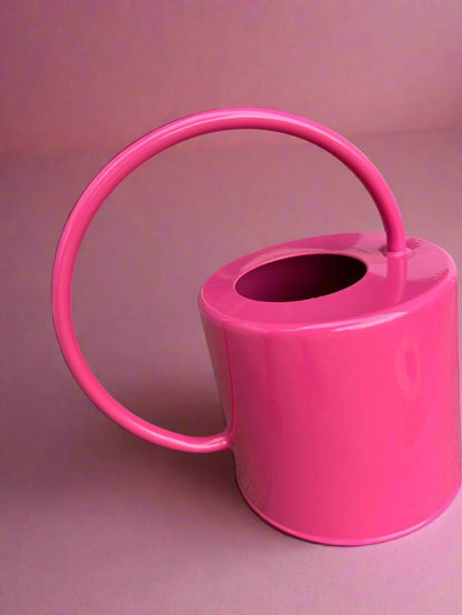 Pink Watering Can with Let Love Grow Design