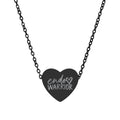 Engraved Endo Warrior Heart Necklace